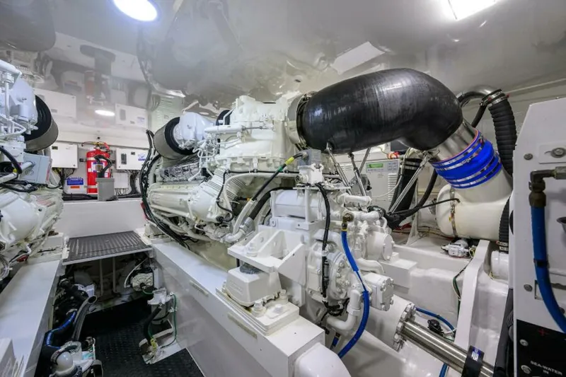 Slide: The Image of 2023 Viking 64 Convertible - Engine Room 2023 Viking 64 Convertible HMY Trade - 6074972