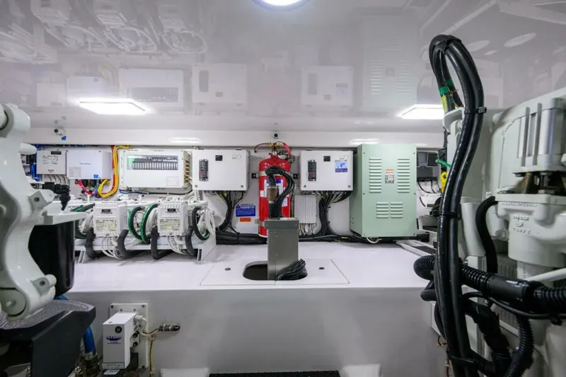 Slide: The Image of 2023 Viking 64 Convertible - Engine Room 2023 Viking 64 Convertible HMY Trade - 6074974