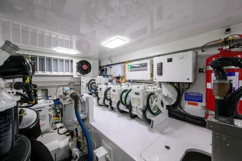 Slide: The Image of 2023 Viking 64 Convertible - Engine Room 2023 Viking 64 Convertible HMY Trade - 6074975