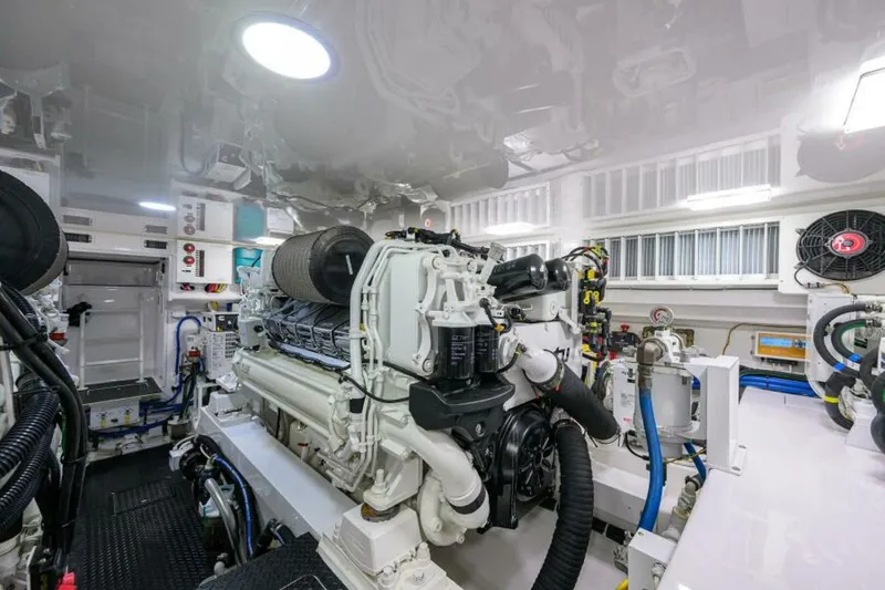 Slide: The Image of 2023 Viking 64 Convertible - Engine Room 2023 Viking 64 Convertible HMY Trade - 6074976