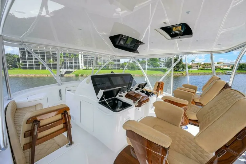 Slide: The Image of 2023 Viking 64 Convertible - Flybridge 2023 Viking 64 Convertible HMY Trade - 7655373