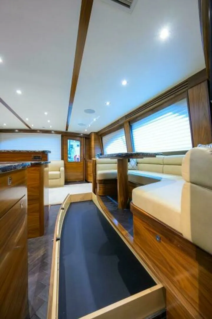 Slide: The Image of 2023 Viking 64 Convertible - Dinette 2023 Viking 64 Convertible HMY Trade - 7655352
