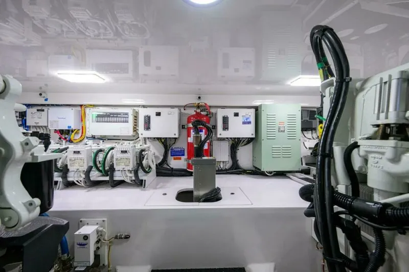 Slide: The Image of 2023 Viking 64 Convertible - Engine Room 2023 Viking 64 Convertible HMY Trade - 7655388