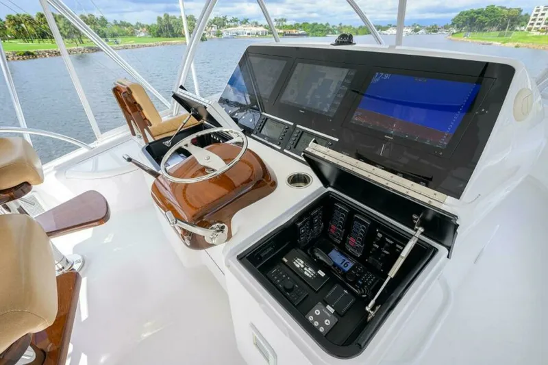 Slide: The Image of 2023 Viking 64 Convertible - Flybridge 2023 Viking 64 Convertible HMY Trade - 7655371