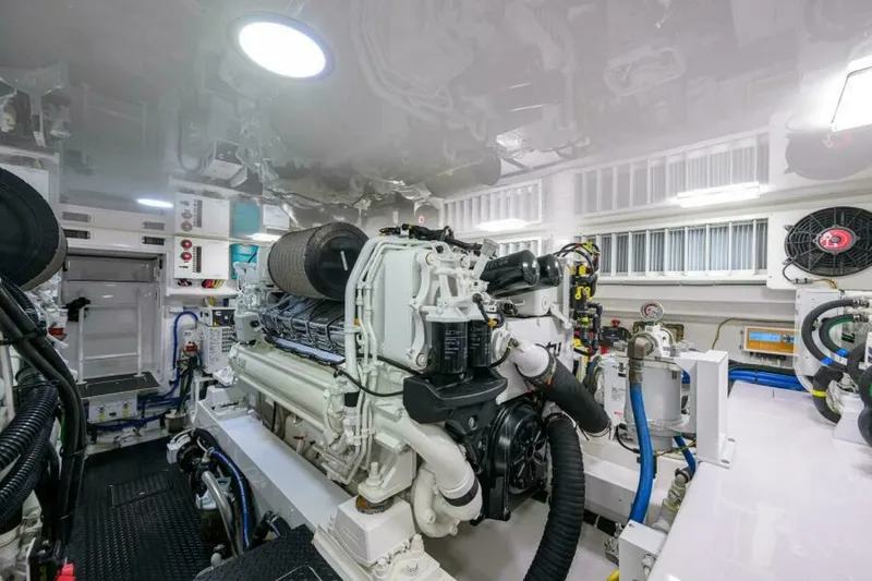 Slide: The Image of 2023 Viking 64 Convertible - Engine Room 2023 Viking 64 Convertible HMY Trade - 7655390