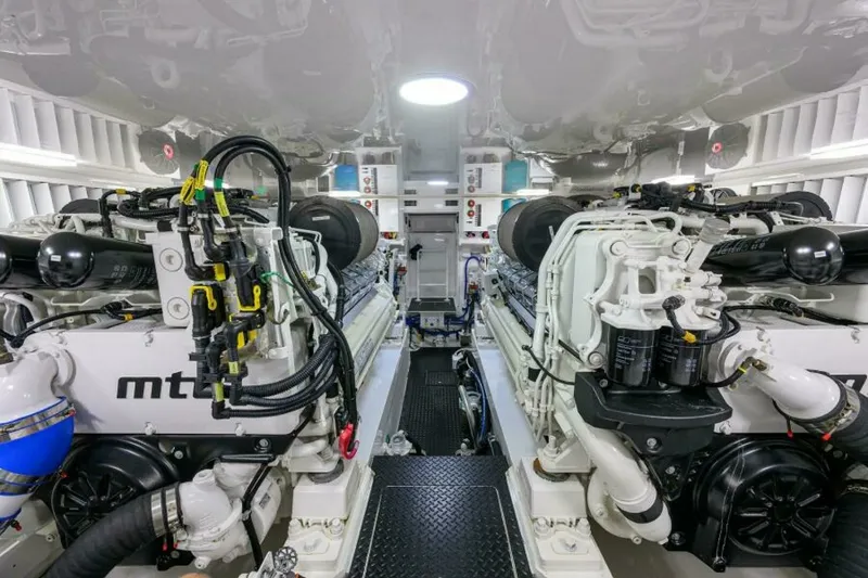 Slide: The Image of 2023 Viking 64 Convertible - Engine Room 2023 Viking 64 Convertible HMY Trade - 7655393