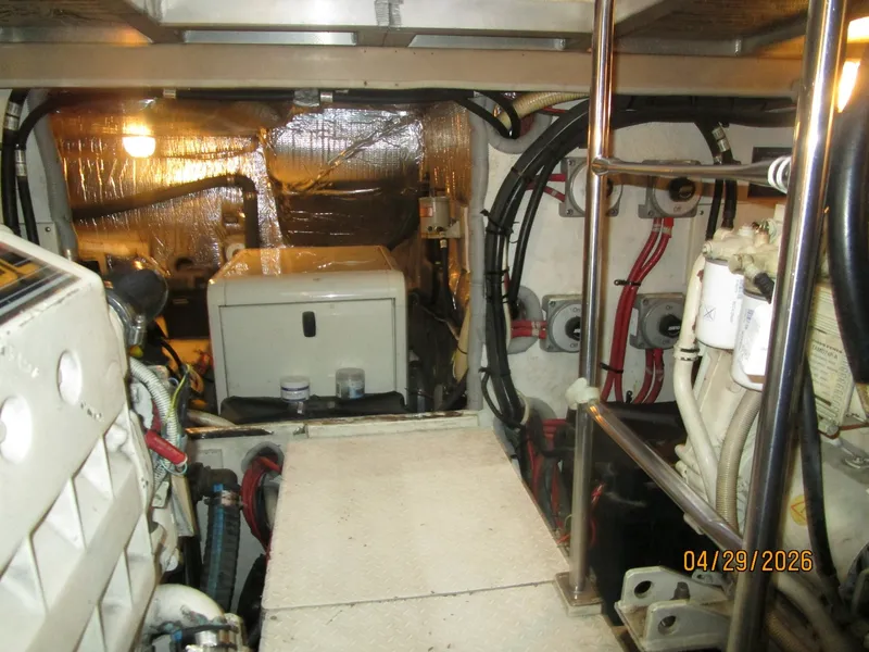 Slide: The Image of 44' Cruisers engine room forward - 6075619