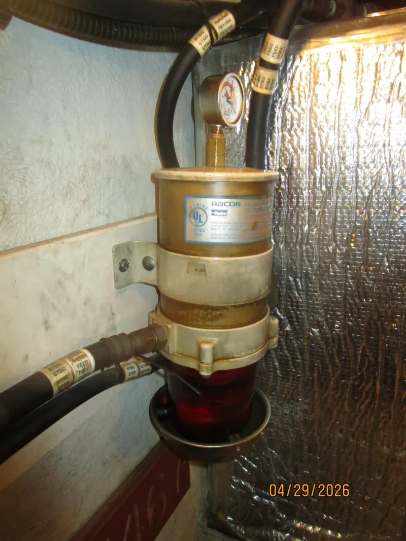 Slide: The Image of 44' Cruisers starboard Racor fuel filter - 6075666