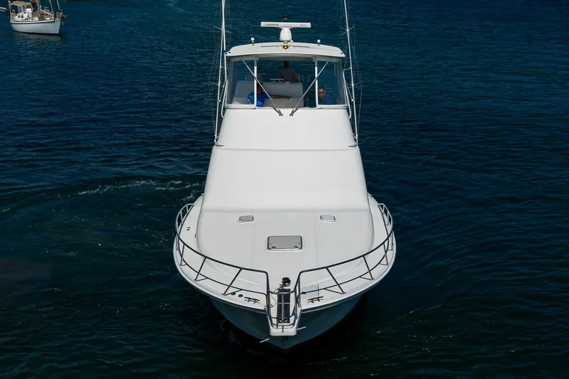 Slide: The Image of Cabo 48 - Bad Boyz - Bow Profile 2003 Cabo 48 Flybridge - Bad Boyz - 6081737