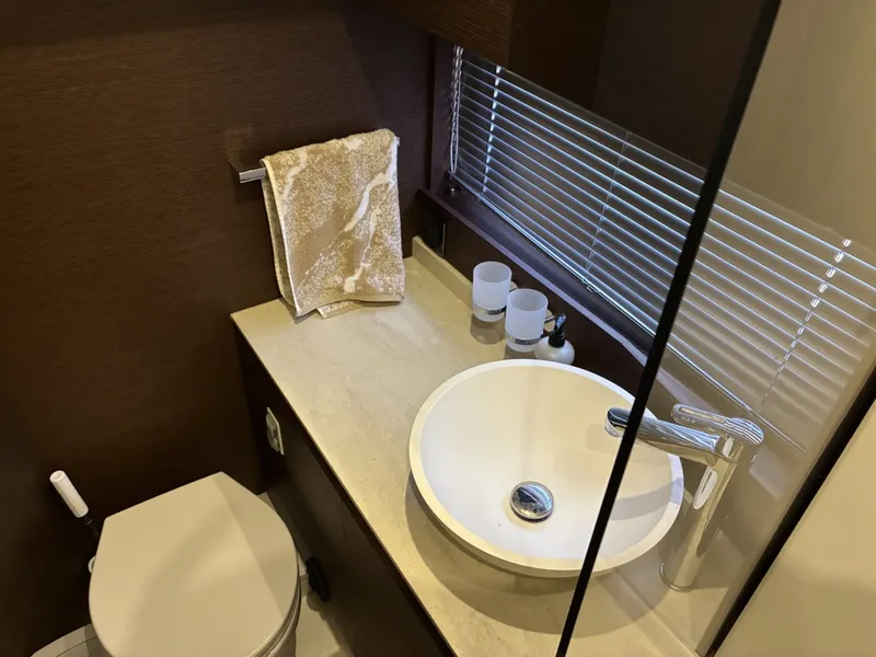 Slide: The Image of 2020 Prestige 420S -  Master Head with sink and toilet - 6081656