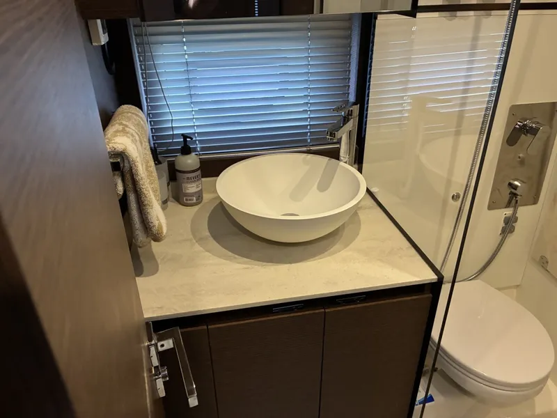 Slide: The Image of 2020 Prestige 420S -  Guest Head with sink and electric toilete - 6081663