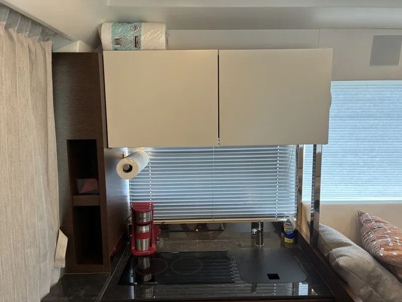 Slide: The Image of 2020 Prestige 420S -  Galley port with plenty of storage - 6081670