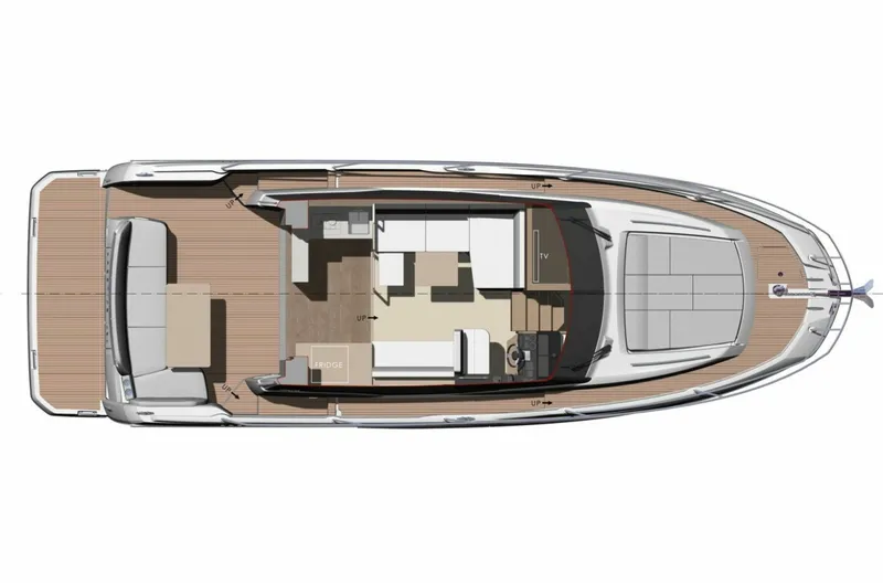 Slide: The Image of 2020 Prestige 420S - Salon & Cockpit Layout Interior & Cockpit Layout Drawing - 6081695