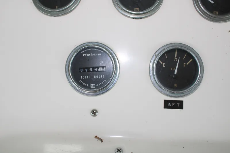 Slide: The Image of 42 ft Bertram - Starboard Engine Hour Meter - 6163810