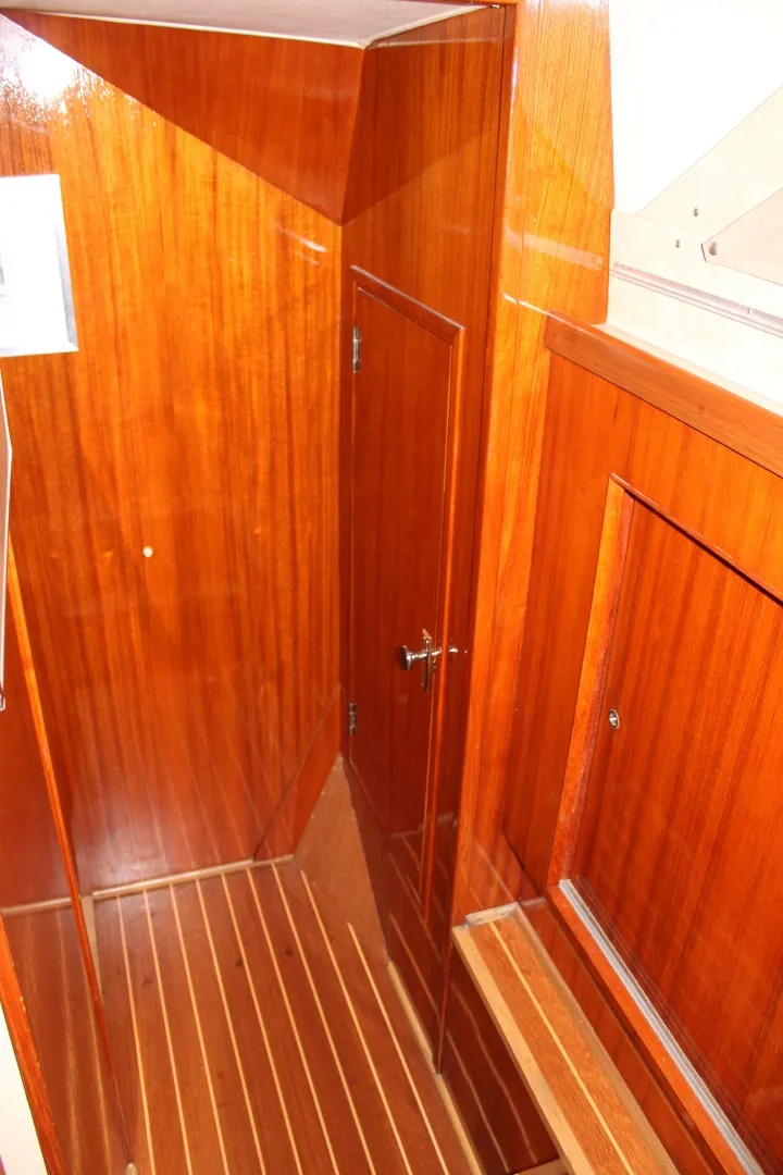 Slide: The Image of 42 ft Bertram - Companionway to bow - 6163826