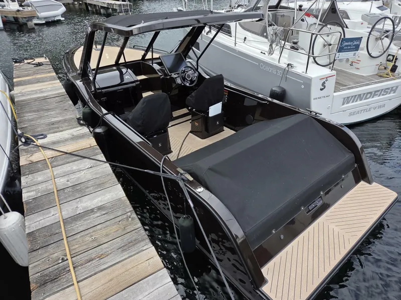 Slide: The Image of X Shore 1 with Aft Seat Cover - 7587971