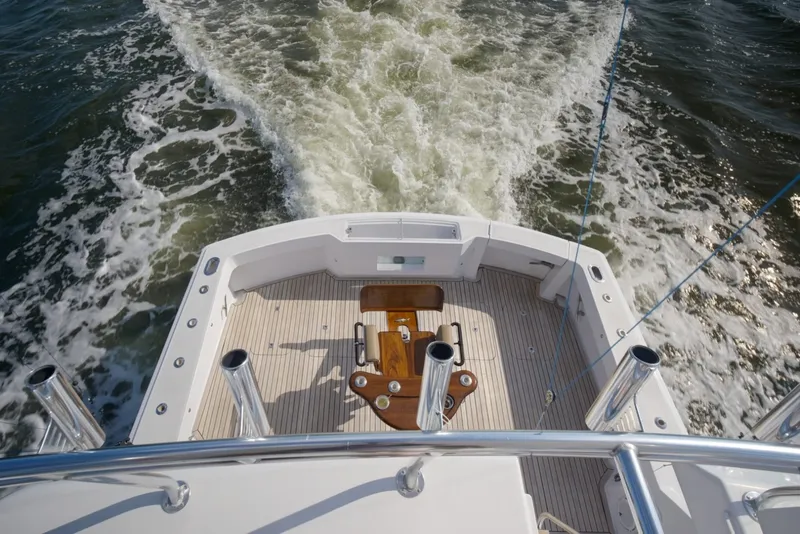 Slide: The Image of Hatteras 60 Reel Hook'Up - Exterior Cockpit 2002 Hatteras 60 Convertible Reel Hook'Up - 7382559