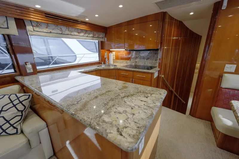 Slide: The Image of Hatteras 60 Reel Hook'Up - Interior Galley 2002 Hatteras 60 Convertible Reel Hook'Up - 7655408