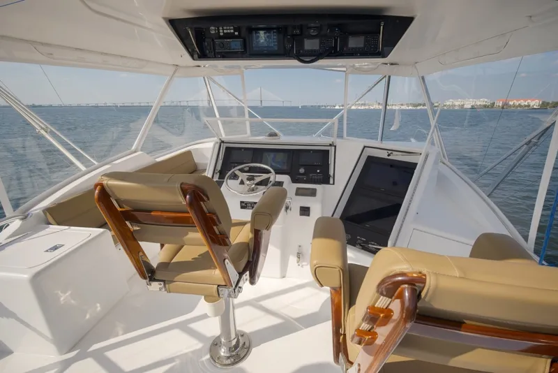 Slide: The Image of Hatteras 60 Reel Hook'Up - Exterior Flybridge 2002 Hatteras 60 Convertible Reel Hook'Up - 7382554