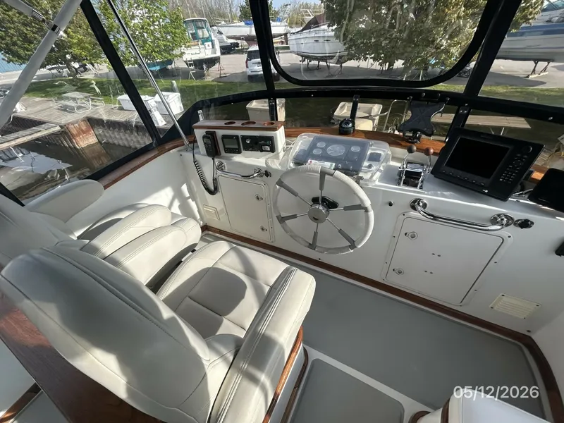Slide: The Image of 36' Monk flybridge helm1 - 6112289