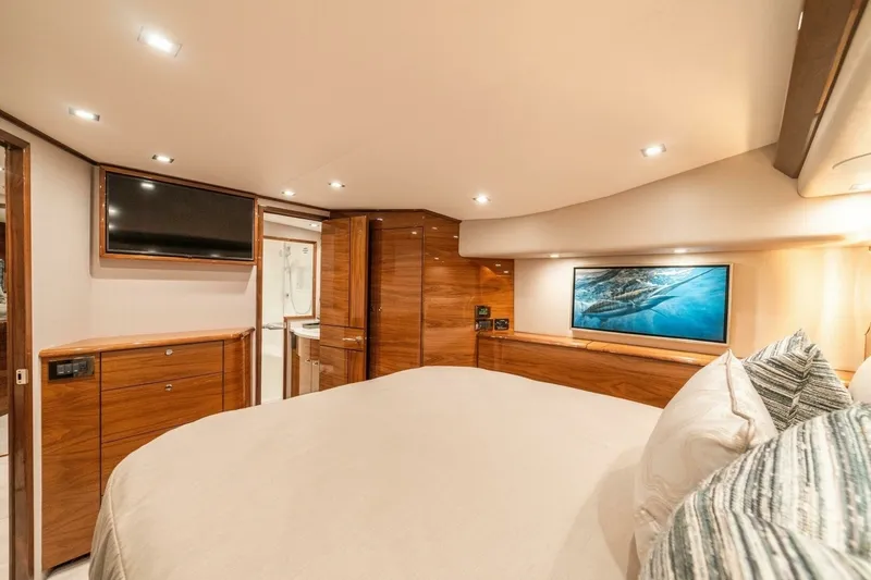 Slide: The Image of 64 Viking Convertible Master Stateroom - 6137281