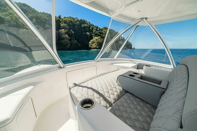Slide: The Image of 64 Viking Convertible Flybridge Seating - 6137308