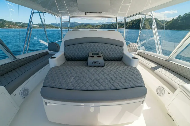 Slide: The Image of 64 Viking Convertible Flybridge Seating - 6137309
