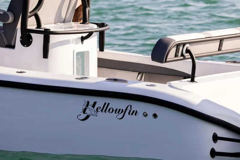 Slide: The Image of Yellowfin 26 Hybrid Rear Yellowfin 26 Hybrid rear logo and removable bench seat - 6136271