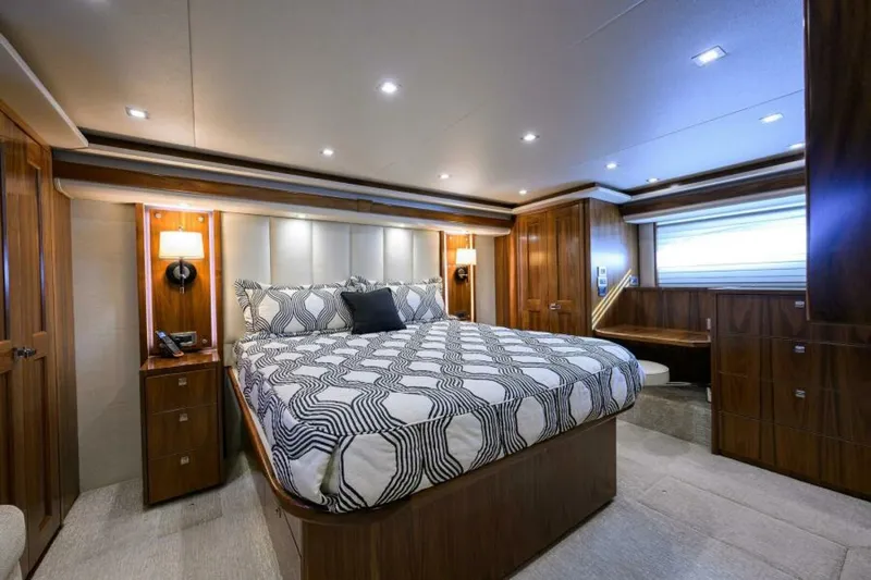 Slide: The Image of Viking 80 - LAMPLIGHTER - Master Stateroom 2019 Viking 80 Convertible LAMPLIGHTER - 6141789