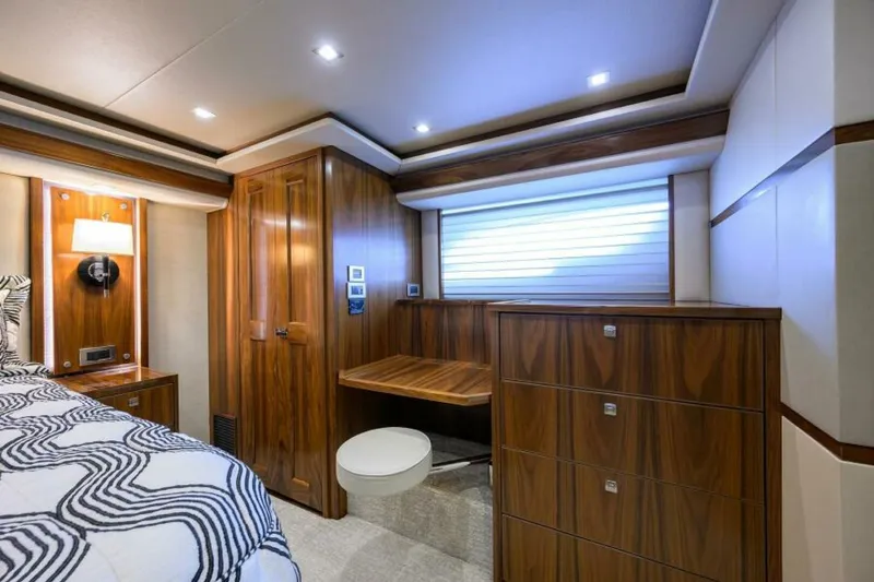 Slide: The Image of Viking 80 - LAMPLIGHTER - Master Stateroom 2019 Viking 80 Convertible LAMPLIGHTER - 6141792