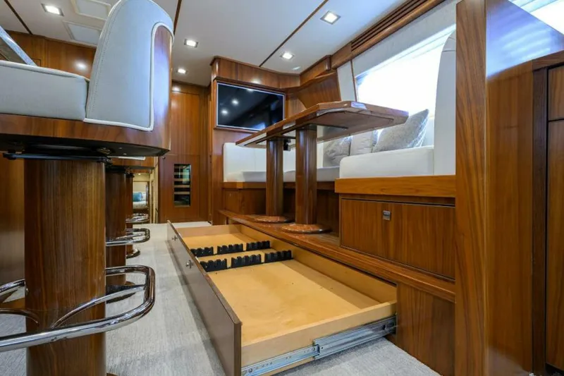 Slide: The Image of Viking 80 - LAMPLIGHTER - Dinette Storage 2019 Viking 80 Convertible LAMPLIGHTER - 6141784