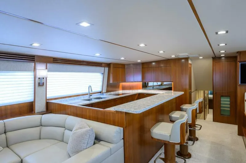 Slide: The Image of Viking 80 - LAMPLIGHTER - Salon & Galley 2019 Viking 80 Convertible LAMPLIGHTER - 6141785