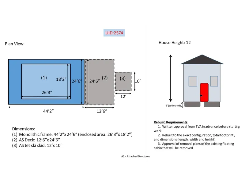 Slide: The Image of Custom 18 x 24 Off-Grid Floating Cabin Approx 385sqft 1978 - 6145862