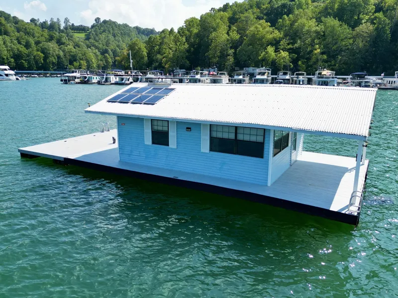 Slide: The Image of Custom 18 x 24 Off-Grid Floating Cabin Approx 385sqft 1978 - 6145752