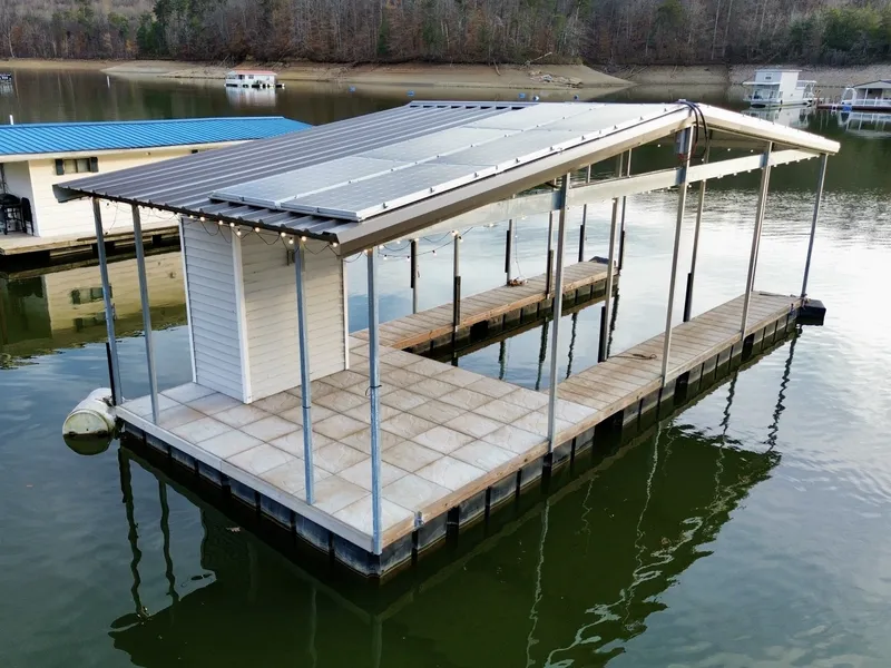 Slide: The Image of Custom Premier Docks 16 x 40 Solar Powered Dock 2022 - 6145987