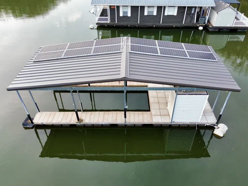 Slide: The Image of Custom Premier Docks 16 x 40 Solar Powered Dock 2022 - 6145996