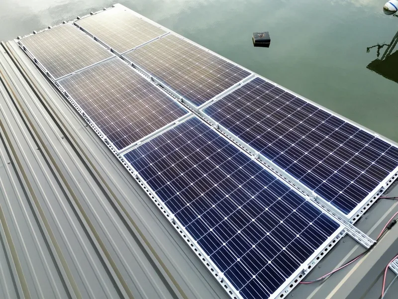 Slide: The Image of Custom Premier Docks 16 x 40 Solar Powered Dock 2022 - 6145999