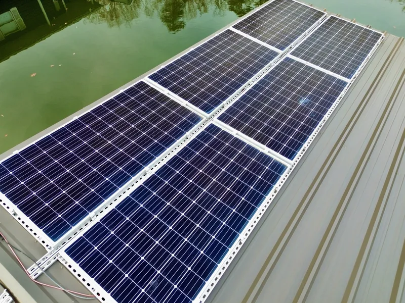 Slide: The Image of Custom Premier Docks 16 x 40 Solar Powered Dock 2022 - 6146000