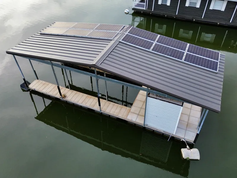 Slide: The Image of Custom Premier Docks 16 x 40 Solar Powered Dock 2022 - 6146002
