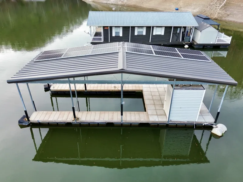 Slide: The Image of Custom Premier Docks 16 x 40 Solar Powered Dock 2022 - 6146003