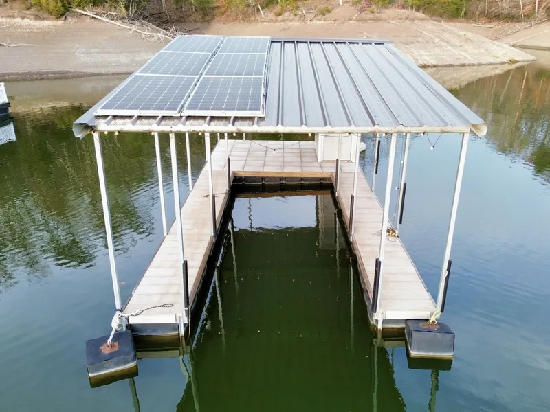 Slide: The Image of Custom Premier Docks 16 x 40 Solar Powered Dock 2022 - 6146005