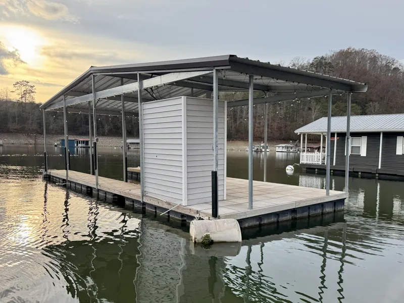 Slide: The Image of Custom Premier Docks 16 x 40 Solar Powered Dock 2022 - 6146010