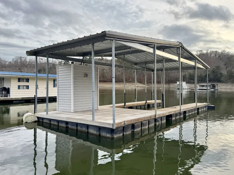 Slide: The Image of Custom Premier Docks 16 x 40 Solar Powered Dock 2022 - 6146011