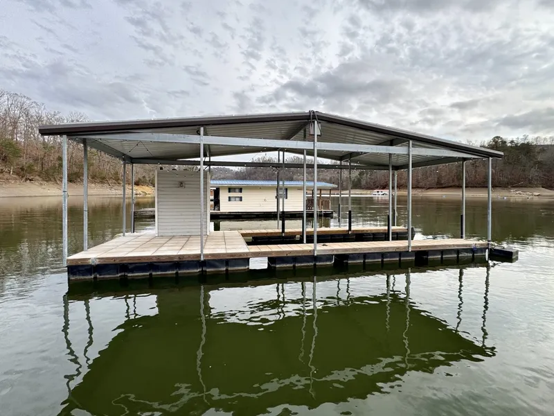 Slide: The Image of Custom Premier Docks 16 x 40 Solar Powered Dock 2022 - 6146012