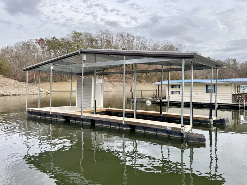 Slide: The Image of Custom Premier Docks 16 x 40 Solar Powered Dock 2022 - 6146013