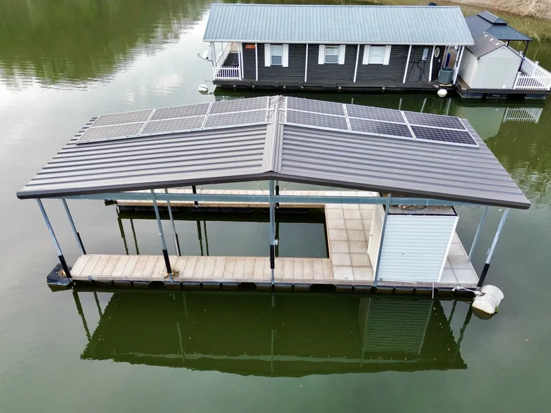 Slide: The Image of Custom Premier Docks 16 x 40 Solar Powered Dock 2022 - 6145995