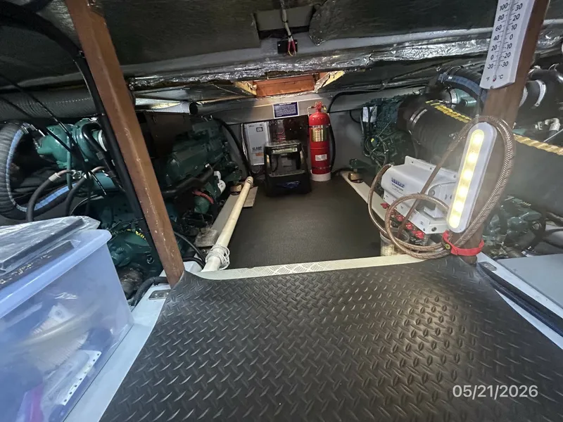 Slide: The Image of 43' Menorquin engine room forward - 6155158