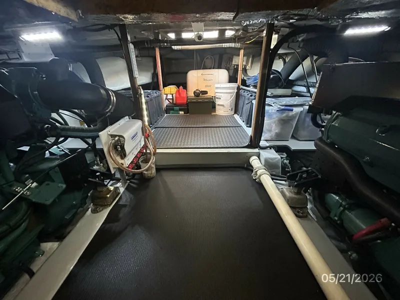 Slide: The Image of 43' Menorquin engine room aft - 6155157