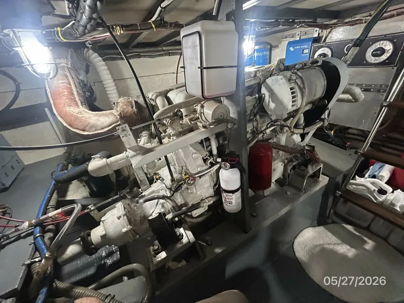 Slide: The Image of 42' Hatteras port main engine2 - 6248103