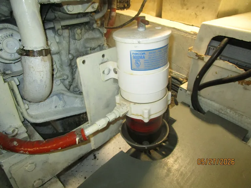 Slide: The Image of 42' Hatteras port Racor fuel filter - 6248106
